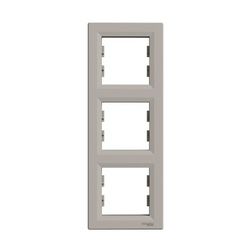 Asfora keret 3-as bronz függőleges műanyag Schneider - EPH5810369