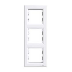 Asfora keret 3-as fehér függőleges műanyag Schneider - EPH5810321