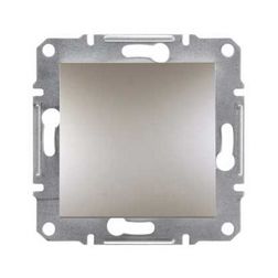 Asfora N101 nyomó betét közp. fedéllel 1- nyomógomb 1z bronz IP20 süllyesztett dmax. Schneider - EPH0700169