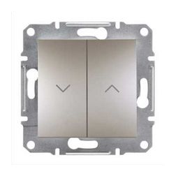 Asfora redőnymozgató 2P nyomógomb billentyűs bronz műanyag Schneider - EPH1300169