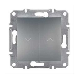 Asfora redőnymozgató 2P nyomógomb billentyűs nemesacél műanyag Schneider - EPH1300162