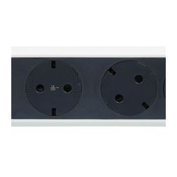 Asztali elosztósor 3680W gyerekvédős fehér/fekete forgatható 1.5mm2 3m Premium LEGRAND - 694539