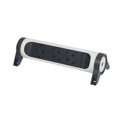 Asztali elosztósor 3680W gyerekvédős fehér/fekete forgatható 3x2P+E/230V 16A IP20 Premium LEGRAND - 694543