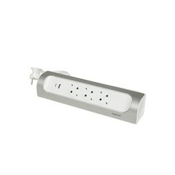 Asztali elosztósor sarokba 3680W USB-A+USB-C/15W 1m 3x2P+E/230V 16A fehér IP20 PerfectFit LEGRAND - 694502