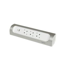 Asztali elosztósor sarokba 3680W USB-A+USB-C/15W 3x2P+E/230V 16A fehér IP20 PerfectFit LEGRAND - 694504