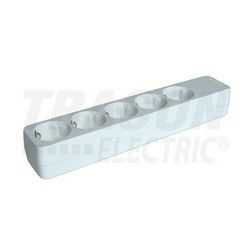 Asztali elosztósor vezeték nélkül 5x2P+F/230V 16A fehér IP20 TRACON - HUR-05