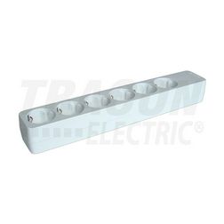 Asztali elosztósor vezeték nélkül 6x2P+F/230V 16A fehér IP20 TRACON - HUR-06