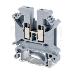 Átmenő sorkapocs TS35 1-szintes 41A 0,2-4mm2/érvéghüvely szürke csavaros csavaros TRACON - TSKA4