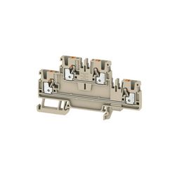 Átmenő sorkapocs TS35 2-szintes 24A 0.5-2.5mm2 bézs dugaszolós A2T 2.5 Weidmüller - 1547610000