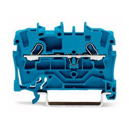 Átmenő sorkapocs TS35 1-szintes 18A 0.75-1.5mm2 kék rugószorításos rugószorításos WAGO - 2001-1204