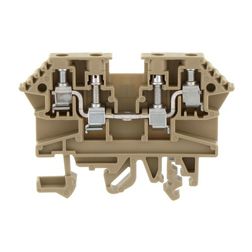 Átmenő sorkapocs TS32/35 1-szintes 24A 0,2-2,5mm2/érvéghüvely bézs RK 2,5-4/ZRL BG CONTA-CLIP - 1211.2