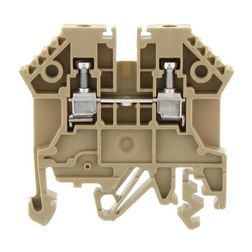 Átmenő sorkapocs TS32/35 1-szintes 24A 0,2-2,5mm2/érvéghüvely bézs csavaros/ RK 2,5 BG CONTA-CLIP - 1296.2