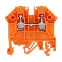Átmenő sorkapocs TS32/35 1-szintes 24A 0,2-2,5mm2/érvéghüvely narancs RK 2,5 OG CONTA-CLIP - 1296.3