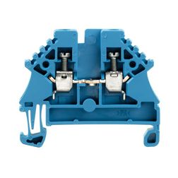 Átmenő sorkapocs TS35 1-szintes 24A 0.5-2.5mm2 kék csavaros robbanásbiztos WDU 2.5N BL Weidmüller - 1023780000