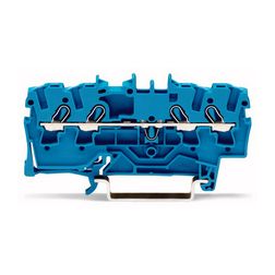 Átmenő sorkapocs TS35 1-szintes 24A 0.75-2.5mm2 kék rugószorításos rugószorításos WAGO - 2002-1404