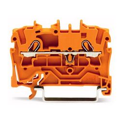Átmenő sorkapocs TS35 1-szintes 24A 0.75-2.5mm2 narancs rugószorításos rugószorításos WAGO - 2002-1202