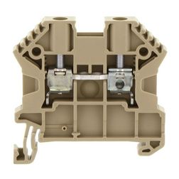 Átmenő sorkapocs TS35 1-szintes 32A 0,2-4mm2/érvéghüvely bézs csavaros/ SRK 4/2A BG CONTA-CLIP - 17104.2