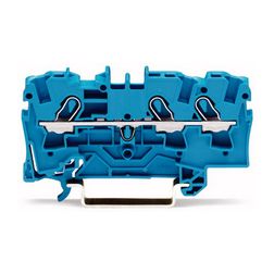 Átmenő sorkapocs TS35 1-szintes 32A 0.75-2.5mm2 kék rugószorításos rugószorításos WAGO - 2004-1304
