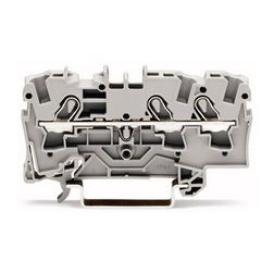 Átmenő sorkapocs TS35 1-szintes 32A 0.75-2.5mm2 szürke rugószorításos rugószorításos WAGO - 2004-1301