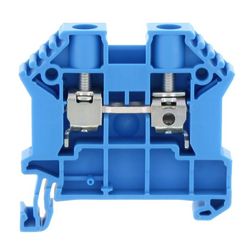 Átmenő sorkapocs TS35 1-szintes 41A 0,2-6mm2/érvéghüvely kék csavaros/ SRK 6/2A BU CONTA-CLIP - 17108.5