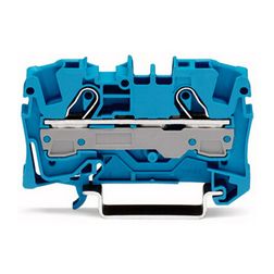 Átmenő sorkapocs TS35 1-szintes 41A 1.5-6mm2 kék rugószorításos rugószorításos WAGO - 2006-1204