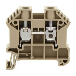 Átmenő sorkapocs TS35 1-szintes 57A 0,2-10mm2/érvéghüvely bézs csavaros/ SRK 10/2A BG CONTA-CLIP - 17112.2