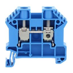 Átmenő sorkapocs TS35 1-szintes 57A 0,2-10mm2/érvéghüvely kék csavaros/ SRK 10/2A BU CONTA-CLIP - 17112.5