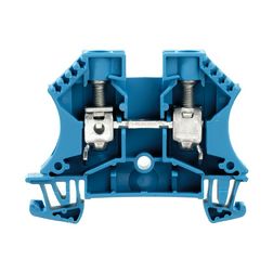 Átmenő sorkapocs TS35 1-szint 2-poz 1.5-10mm2/érvéghüvely 57A kék csavaros WDU 10 BL Weidmüller - 1020380000