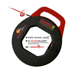 Behúzószál Runpogleiter fejjel 5.3mm/ 30m védőcső-hoz RUNPO 5 RUNPOTEC - 10014