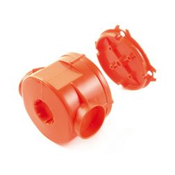 Betondoboz 1-es kerek 60mm-átmérő narancs műanyag csavarral SD Dietzel - 026294