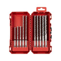 Betonfúrószár-készlet 10db 4élű d5/6/6x115-d6/6/8/8/8/10/12x165mm NG  SDS-PlusMX4 Milwaukee - 4932500062