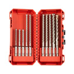 Betonfúrószár-készlet 10db 4élű d5/6/6x115-d6/6/8/8/8/10/12x165mm  SDS-PlusMX4 Milwaukee - 4932492115