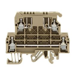 Biztosítós sorkapocs TS35/32 5x20, 5x25 mm bézs G-biztosítóbetét 5x20mm 6.3A STKD 1 BG CONTA-CLIP - 1079.2