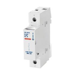 Biztosítós szakaszoló sorolható 20A 1P 10x38mm-betét 1000V 1M kalapsínre 90AM GEWISS - GW96226