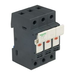 Biztosítós szakaszoló sorolható 32A 3P 10x38mm-betét 690V 3M kalapsínre TeSys DF10 Schneider - DF103