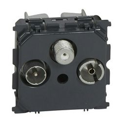 Céliane antenna aljzat TV-R-SAT süllyesztett 3-kimenet végzáró 1.5dB/860MHz LEGRAND - 067388