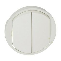 Céliane billentyű kettős kapcs/nyg.-hoz fehér üres-jel műanyag fényes LEGRAND - 068002