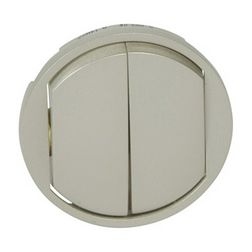 Céliane billentyű kettős kapcs/nyg.-hoz titán üres-jel műanyag fényes LEGRAND - 068302