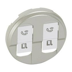 Céliane fedlap 2xRJ45 adatcsatlakozóhoz műanyag titán címketartó nélkül LEGRAND - 068552