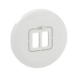 Céliane fedlap 2xUSB töltőcsatlakozóhoz műanyag fehér címketartó nélkül LEGRAND - 068256