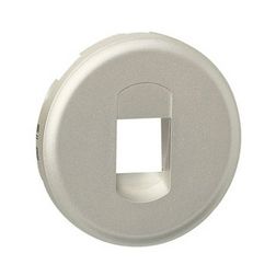 Céliane fedlap monó hangszórócsatlakozóhoz műanyag titán címketartó nélkül LEGRAND - 068511