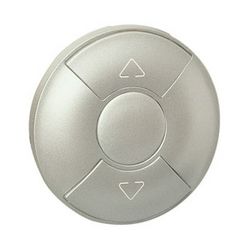 Céliane fedlap redőnykapcsolóhoz kettős nyomógomb redőnyhöz titán nyíl-jel műanyag fényes LEGRAND - 068451