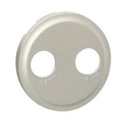 Céliane fedlap TV-RD koax-antennadugaljhoz műanyag titán címketartó nélkül LEGRAND - 068584