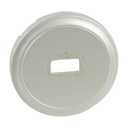 Céliane fedlap USB töltőcsatlakozóhoz műanyag titán címketartóval LEGRAND - 068553