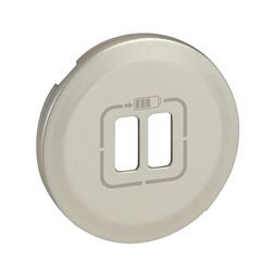 Céliane fedlap 2xUSB töltőcsatlakozóhoz műanyag titán címketartó nélkül LEGRAND - 068556