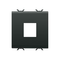 ChoruSmart adatcsatlakozó aljzat AMP/Keystone-hoz üres 2M műanyag fekete címketartóval GEWISS - GW12433