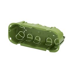 Süllyesztett szerelvénydoboz Chorus (IT) 1-es téglalap 182mm 73mm x műanyag zöld Chorus GEWISS - GW24406PM