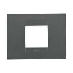 ChoruSmart keret 2modul (IT) 1-es vízszintes műanyag fekete selyemfényű, matt matt GEO GEWISS - GW16402VN