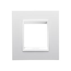 ChoruSmart keret 2modul 1-es vízszintes és függőleges műanyag fehér lakkozott fényes LUX GEWISS - GW16222YB