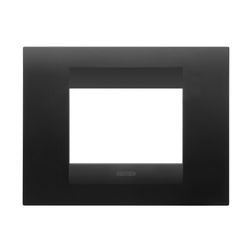 ChoruSmart keret 3modul (IT) 1-es vízszintes műanyag fekete selyemfényű, matt matt GEO GEWISS - GW16403VN